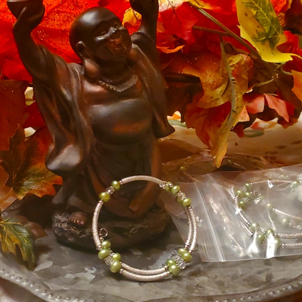 Bracelet w. Swavorski & vantel pearl